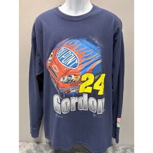 Vintage winners circle jeff gordon shirt mens xl long sleeve 2008 navy